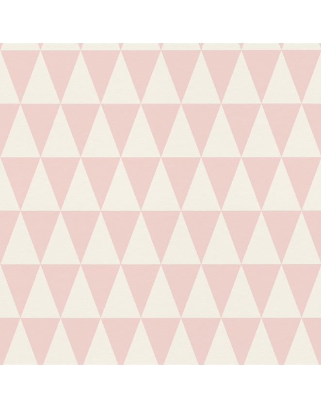 Tapeta trojuholníková 128862 - ružová a biela